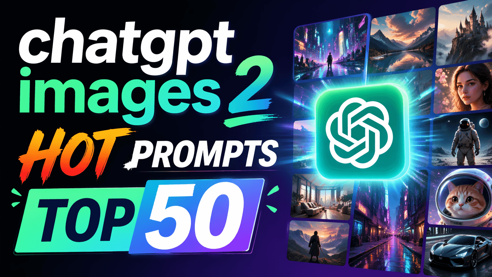 精选 Top 50+ ChatGPT Images 2.0 热门提示词:一键复刻爆款